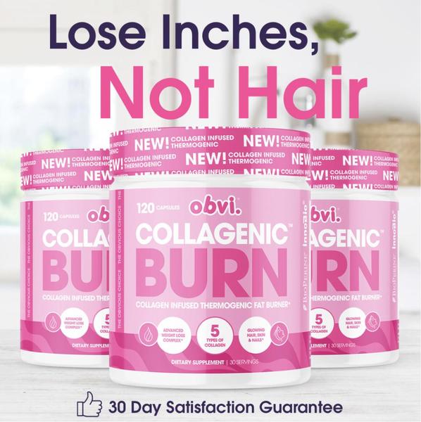 A clean, studio-lit product-focused ad that directly addresses a specific customer fear regarding fat-loss supplements while highlighting key product benefits.